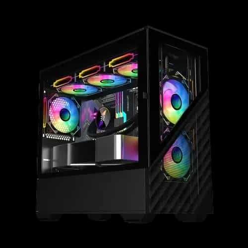 1stplayer dk d7 m atx gaming case black