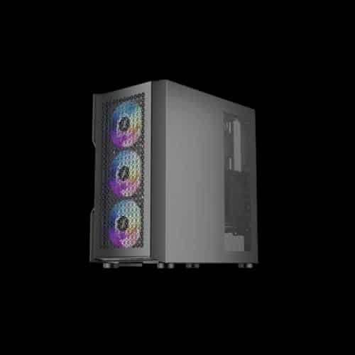 1stplayer t7 black argb gaming casing blackside