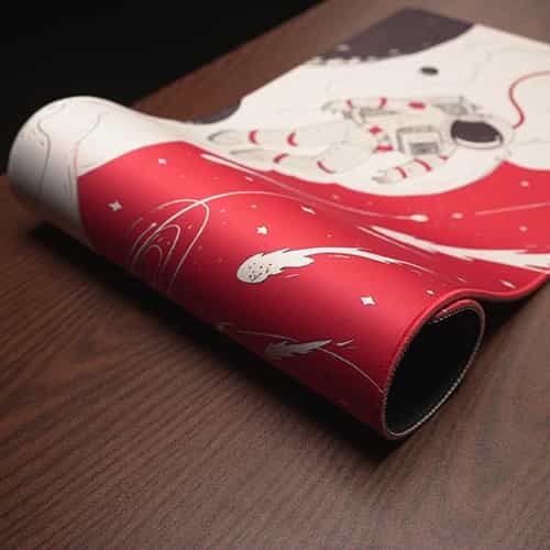 adrift space mouse pad mat showing flexible build