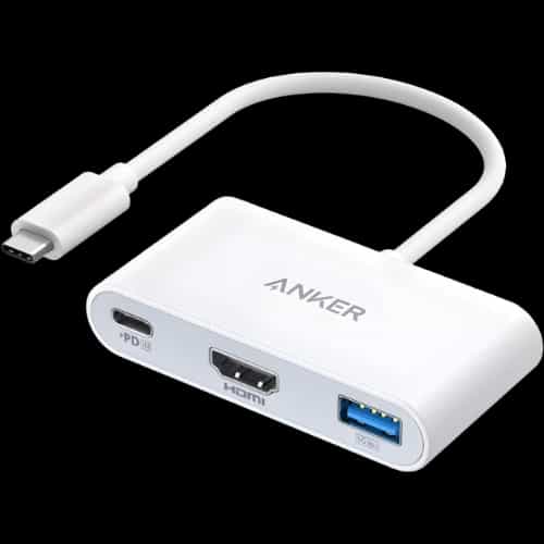 anker powerexpand 3 in 1 usb c pd hub white main