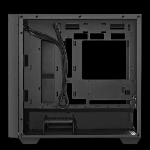 asus a21 mid tower casing black back panel open