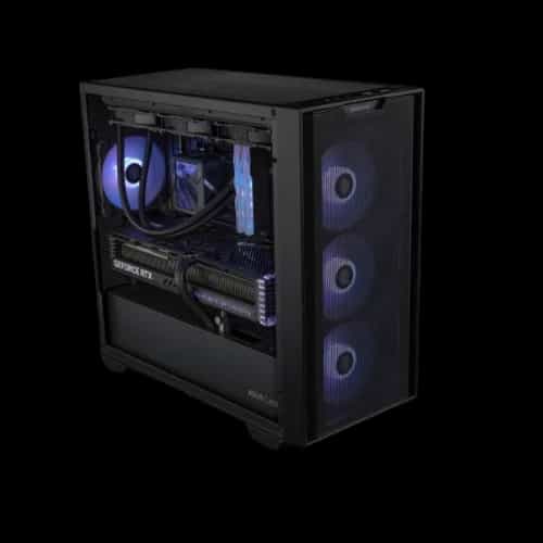 asus a21 mid tower casing black full pc 2