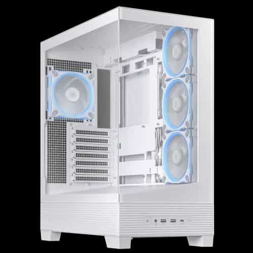 asus a31 plus atx mid tower gaming casing white