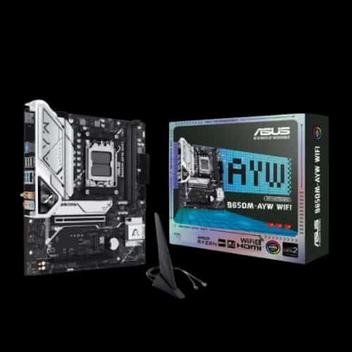 asus b650m ayw wifi amd ddr5 micro atx motherboard