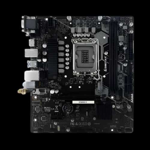 biostar b760mx2 e ddr5 intel motherboard front