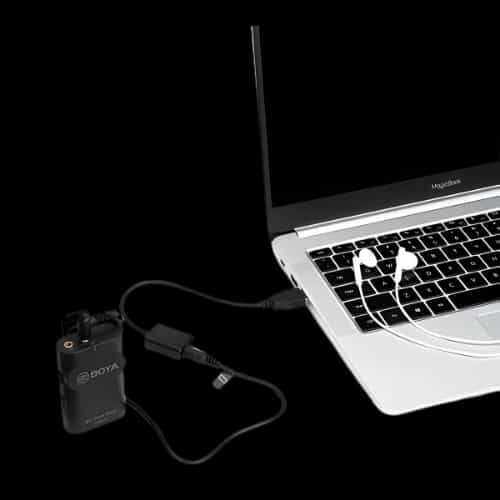 boya by ea2l usb sound adapterwith laptop