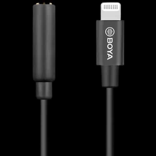 boya by k3 trs to male lightning adaptermain