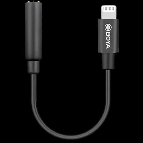 boya by k3 trs to male lightning adapterwith wire