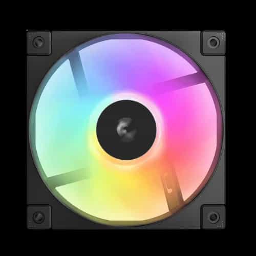 deepcool case fan 120mm black fd12 argb single