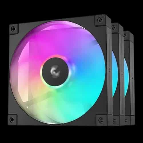 deepcool fd14 argb 3 in 1 140mm case fan black