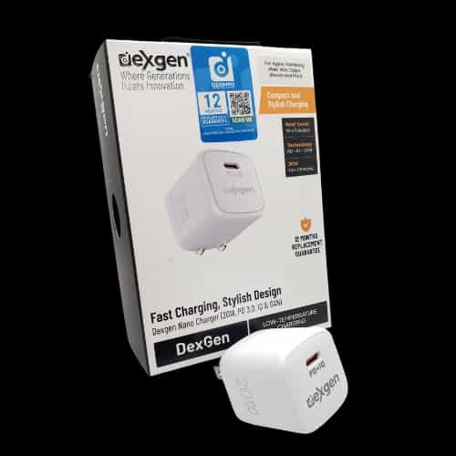 dexgen nano 20w pd 30 iq gan adapter white main