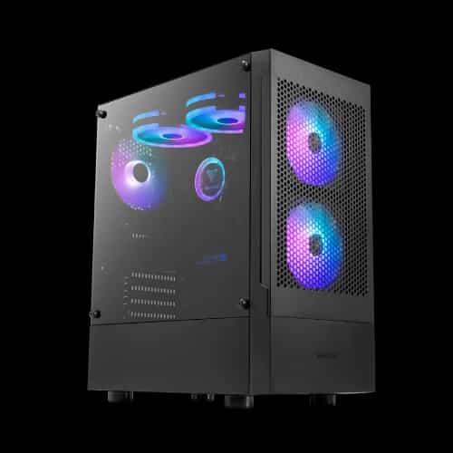 gamdias talos e3 mesh mid tower case black