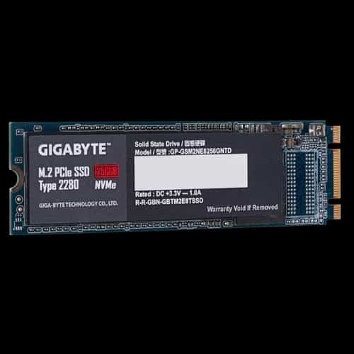 gigabyte 256gb nvme m2 ssd