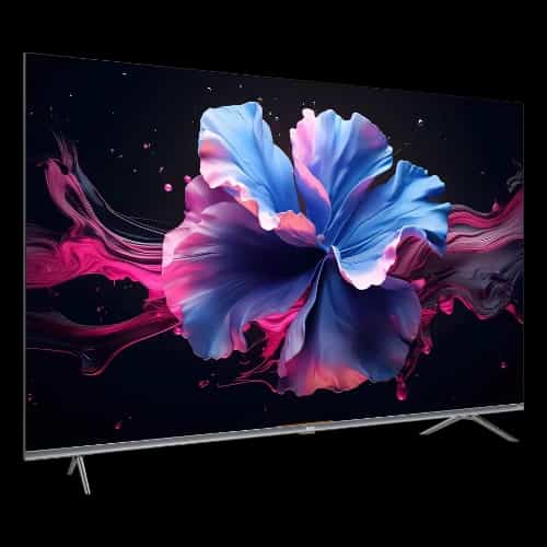 haier h75p7ux 75 hqled 4k google tv angle