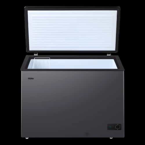 haier hcf 340sm 301l chest freezer open