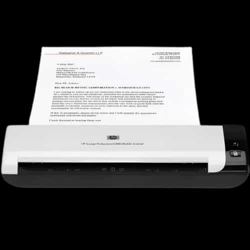 hp scanjet professional 1000 mobile scanner main