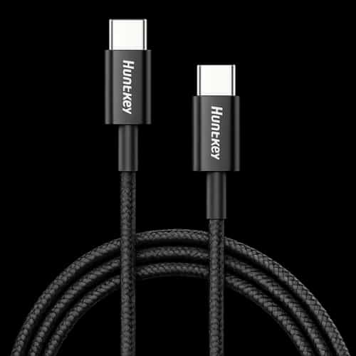 huntkey 12m usb c to usb c cable black main