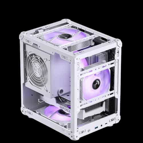 jonsbo c6 m atx casing white with light