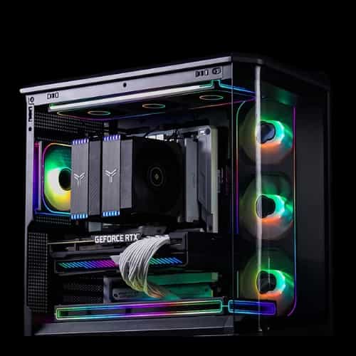 jonsbo hx6280 160mm cpu air cooler black installed