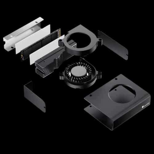 jonsbo m2 10 nvme ssd cooler black detail