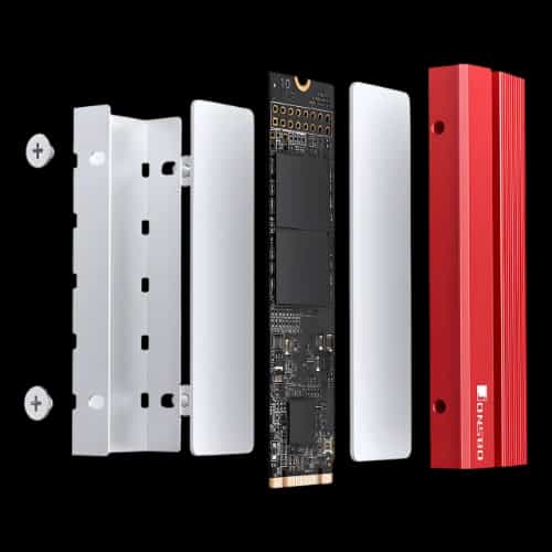 jonsbo m2 6 nvme ssd cooler red detail