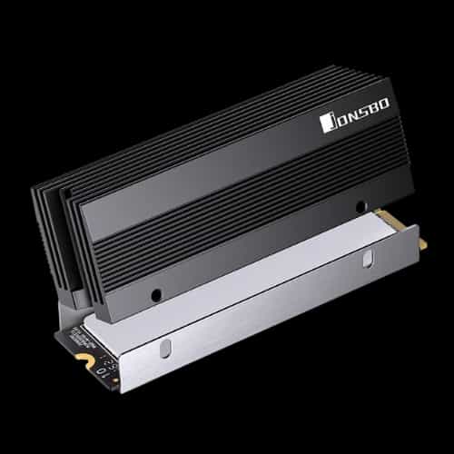 jonsbo m201 nvme ssd cooler black front