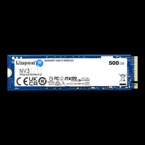 kingston nv3 500gb m2 pcie gen 40 nvme ssd