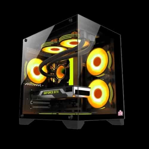 monarch mystery box x5 desktop gaming case black