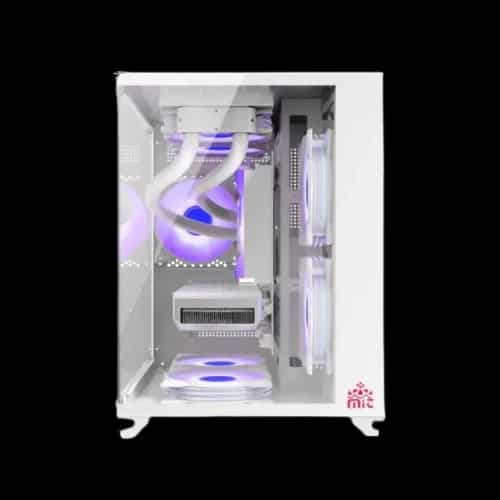 monarch mystery box x5 desktop gaming case white 3