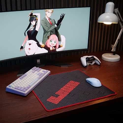 mozaic matrix v2 red stitch gaming look 1