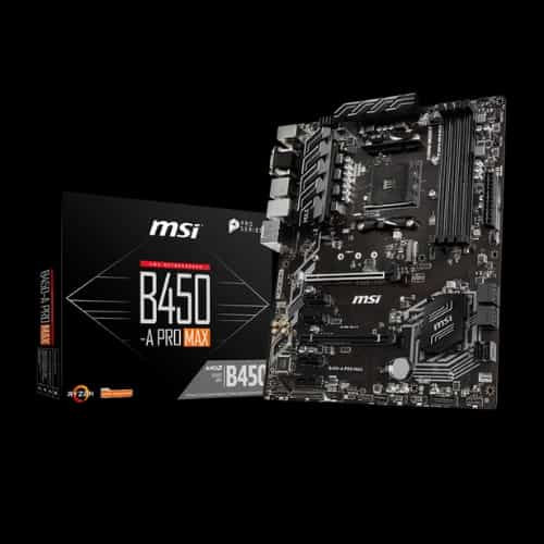 msi b450 a pro max amd am4 motherboard