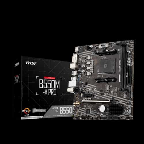 msi b550m a pro ddr4 amd am4 micro atx motherboard