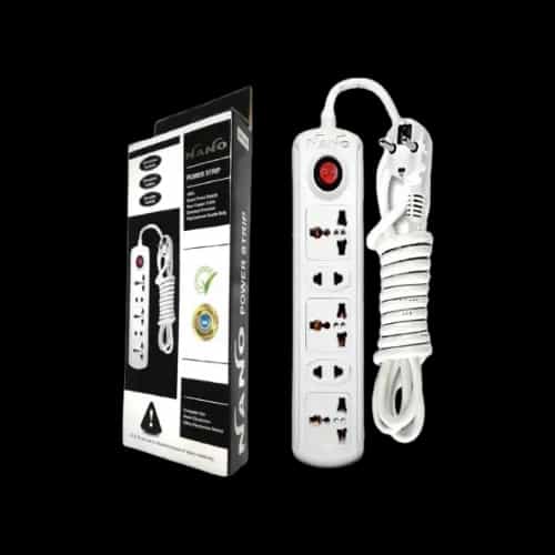 nano nps 205 5 port 2 pin white power strip
