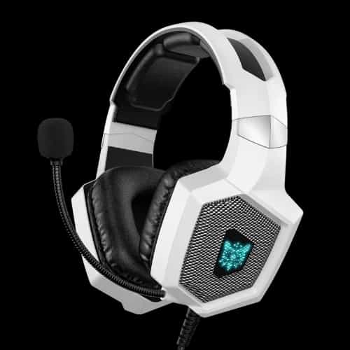 onikuma k8 wired stereo gaming headphones white