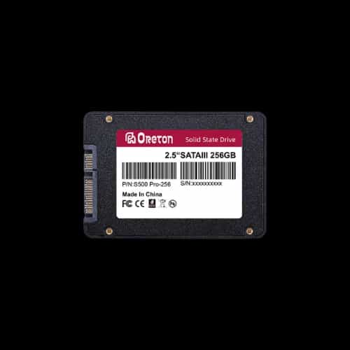 oreton s500 pro 128gb sata iii ssd back