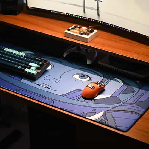 pcb astro dreams mouse pad full desk setup view