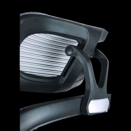 pcb flex pro chair black and grafitte rear view