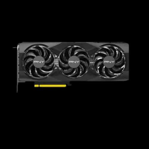 pny geforce rtx 5070 oc triple fan gpu front view