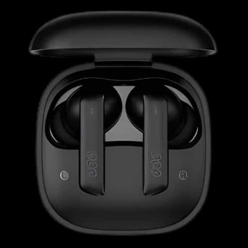 qcy melobuds earbuds black in box