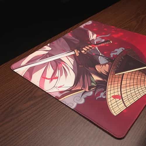 red samurai mouse pad full look