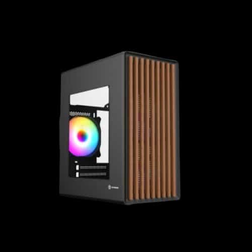 revenger woodpecker argb m atx gaming casing black