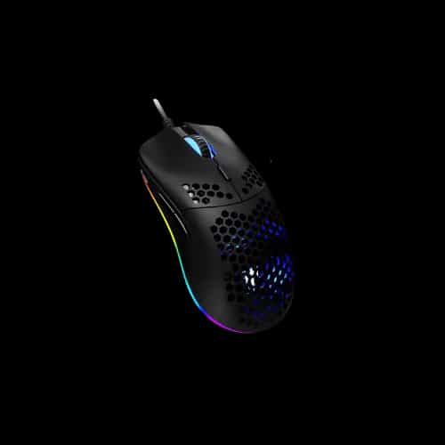 tecware exo plus rgb gaming mouse angled