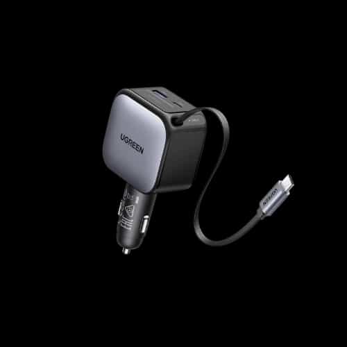 ugreen ec602 car charger with cable 60w