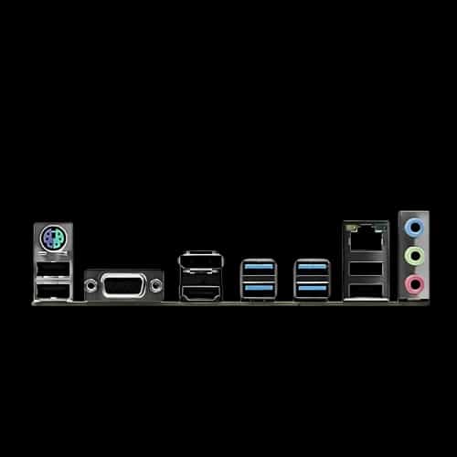 unika b450m pro ddr4 amd motherboard ports