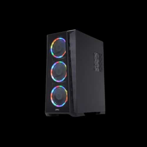 virtu mi2w argb gaming case black 3