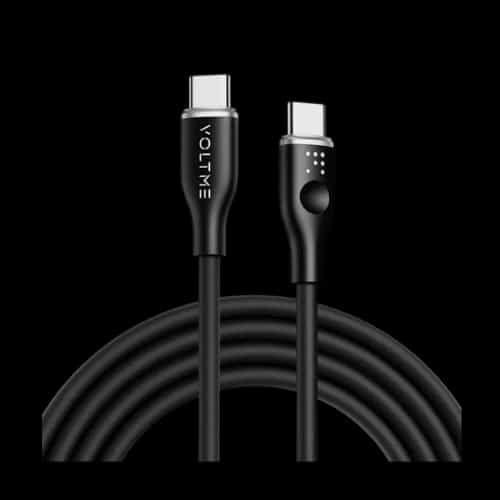 voltme powerlink moss 60w 1m type c cable black 1