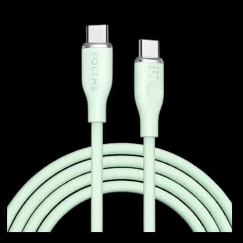 voltme powerlink moss 60w 1m type c cable green 1