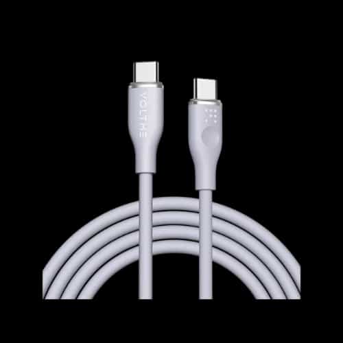 voltme powerlink moss 60w 1m type c cable white 1
