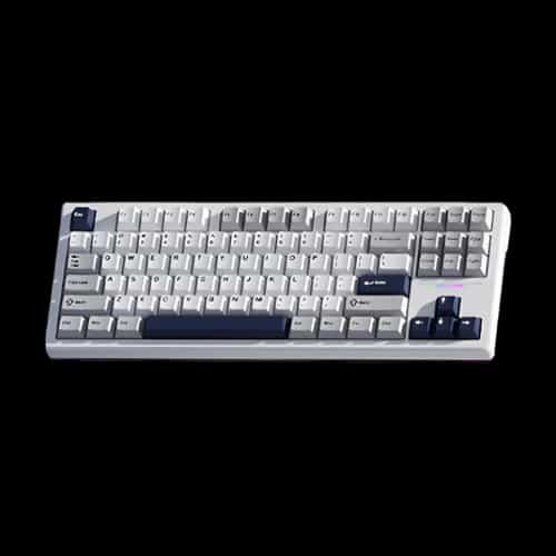 weikav wk87 tri mode mechanical keyboard dark blue