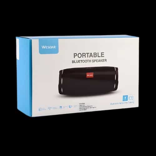 wesdar k39 portable bluetooth speaker with box